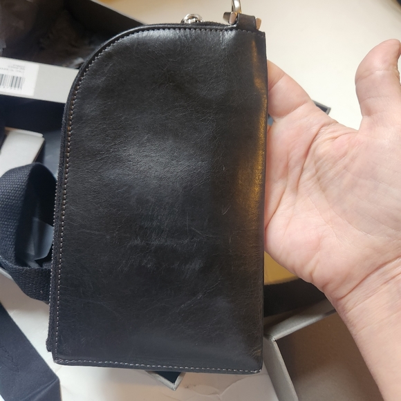 RICK OWENS NECK WALLET BLACK season 2020 in VGUC - Picture 6 of 10